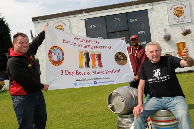 Bill Quay Cricket Club and Jarrow's Jess McConnell were pictured hosting a beer festival in 2014. Did you get along to enjoy it?