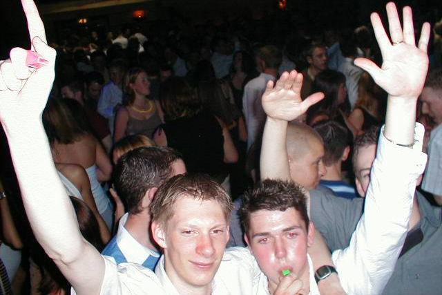 Two lads making some noise