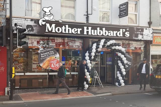 Pictured is Sheffield's new Mother Hubbard's fish and chip shop restaurant on London Road.