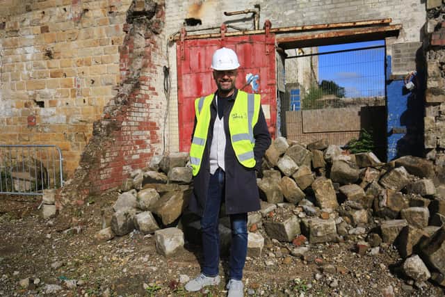 Developer David Cross from Sky House at the Oughtibridge Mill site. Mr Cross has shown his belief in community by paying for hundreds of copies of The Star that were delivered to vulnerable people during lockdown. He is also a digital subscriber. Picture: Chris Etchells