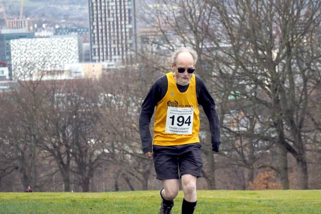 Yorks Veterans Athletics Assn.  Cross Country Championships at  Norfolk Park - Roger Bradley in the M75+ category