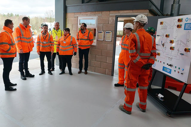 The Duke of Cambridge visits Tarmac's national skills and safety park to officially open the centre.
