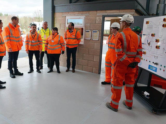 The Duke of Cambridge visits Tarmac's national skills and safety park to officially open the centre.