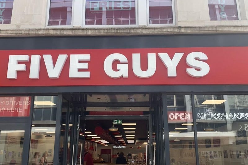 Five Guys has a food hygiene rating of five.