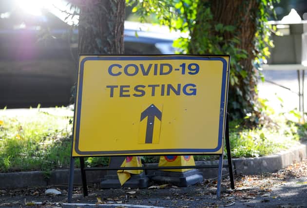 The Covid-19 testing site