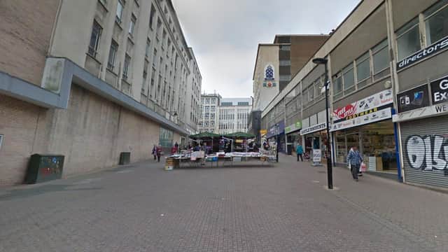 King Street in Sheffield city centre recorded 16 reports of anti-social behaviour in January 2020.