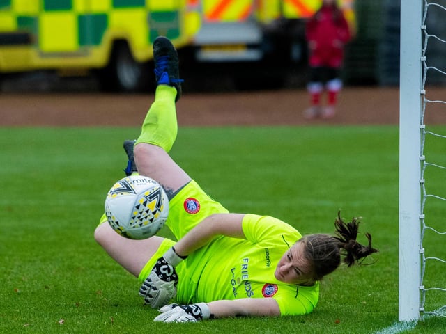 One of only three goalkeepers in the top 30, Spartans stopper Rachel Harrison has featured in over 200 games since signing for Spartans in 2010 - and she's known as safe hands for a reason.