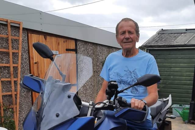 William Jackson died after being hit by a bird and coming off his motorbike when he was driving along Mortimer Road in Bradfield, Sheffield, an inquest heard