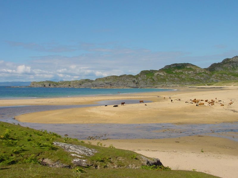 Moving over to the Western Isles, Colonsay is a small island south of Mull in the Inner Hebrides. It was in the sand dunes of Kiloran Bay that a significant Viking grave was discovered. A man had been buried in a boat there with a horse and a number of Scandinavian weapons and tools. Historians think his horse may have been killed to travel with him in the afterlife. Two other Viking burials with animals have also been found on this island.