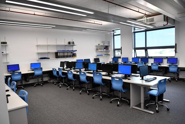 An ICT classroom inside of The English Martyrs School & Sixth Form College new build. Picture by FRANK REID