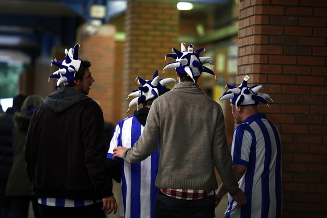Fans arrive ahead of the Sky Bet Championship clash against Cardiff City at Hillsborough in April 2016.