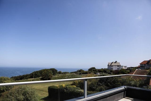 The penthouse apartment boasts a stunning seaview.