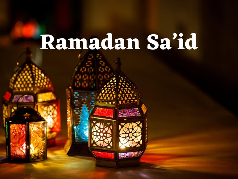 Ramadan Sa’id ("ra-mah-dan say-eed") is a greeting common to Egypt, according to Arabian Tongue, and it is another simple greeting to effectively say "Happy Ramadan" to someone.