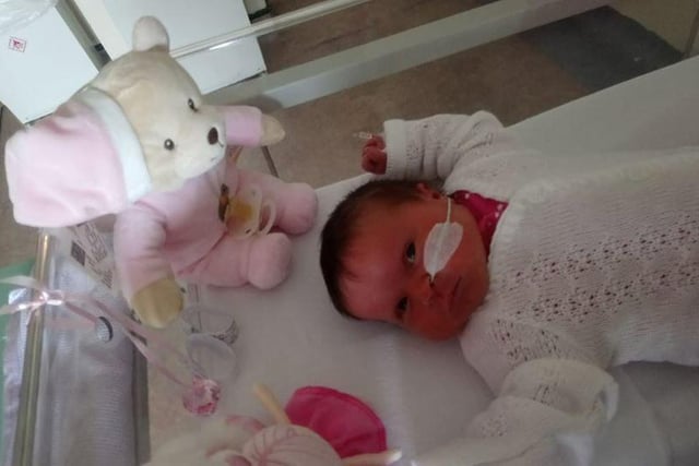 Stacey Welch shared this picture of Emilia Welch who was born on 8 March, weighing 9lb 6ozs.
