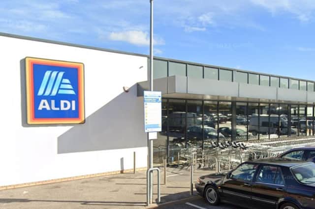 Edward Bridgewater, of Colley Drive, near Parson Cross, has been sentenced for a spate of shoplifting crimes at the Aldi near Infirmary Road, Sheffield, pictured. Photo: Google