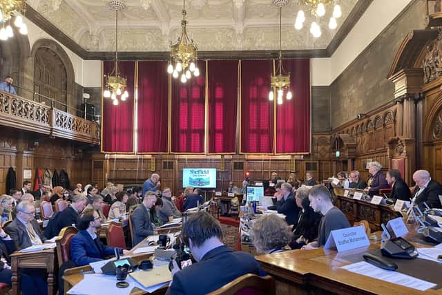 Sheffield full council in the Town Hall