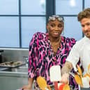 Luke French pictured with show host Andi Oliver