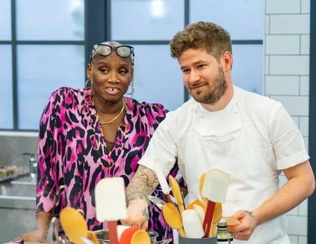 Luke French pictured with show host Andi Oliver