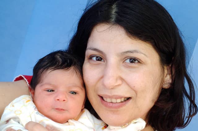 Ozlem Zobu, with her newborn daughter who has not yet been named, a sister to her 3 year old son Robin and daughter to partner Devrim Kutlu.
The family live in Mansfield and welcomed their little girl into the world at 10.00am on New Years' Day.