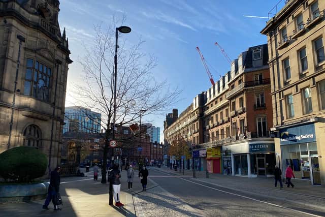 More outdoor public space could be introduced on Pinstone Street