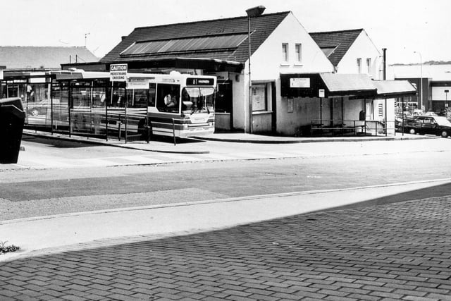 Chesterfield bus station in the 1980s