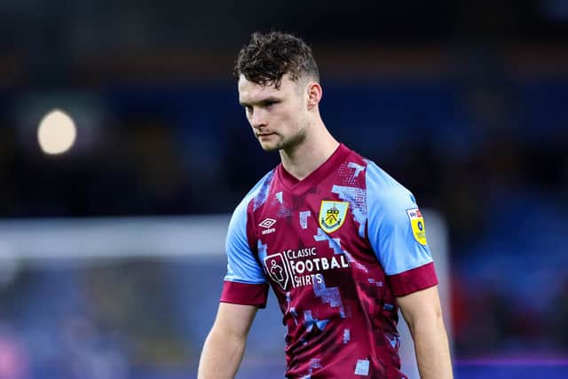 Burnley's Luke McNally is reportedly heading for Coventry City - he was a target for Sheffield Wednesday. (Photographer Alex Dodd/CameraSport)