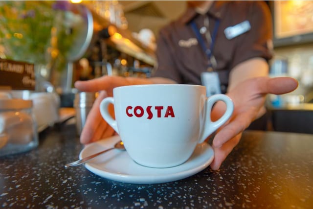 “Typical Costa drinks and food but the staff make this place nice. They are always friendly, helpful and nothing is too much trouble. Quieter than the larger Costa just outside.” Rating: 4.5/5