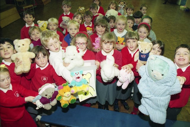 Barnes Infants School pupils were pictured with their Teddy Bears for Children in Need in 1993. Remember this?