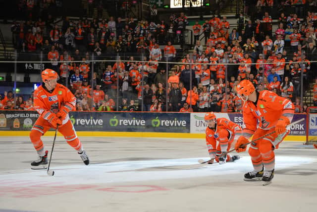 Sheffield Steelers' Brandon Whistle tries his hand at a new sport