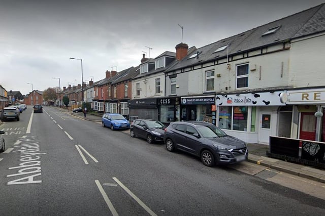 South Yorkshire Police said the 21-year-old was standing outside Moo Lab on Abbeydale Road when he was called over by a man close to a black Audi.
As the victim approached the man, he was stabbed in his forehead with a knife.
The attacker fled in the direction of Sheffield city centre in a silver taxi.
The stabbing occurred at around 8.45pm on Thursday, May 5, and the culprit is described as being Asian, around 5ft 10ins tall and of a stocky build. He was wearing black clothing at the time.
Call 101 and quote crime reference number 14/84160/22.
Picture: Google