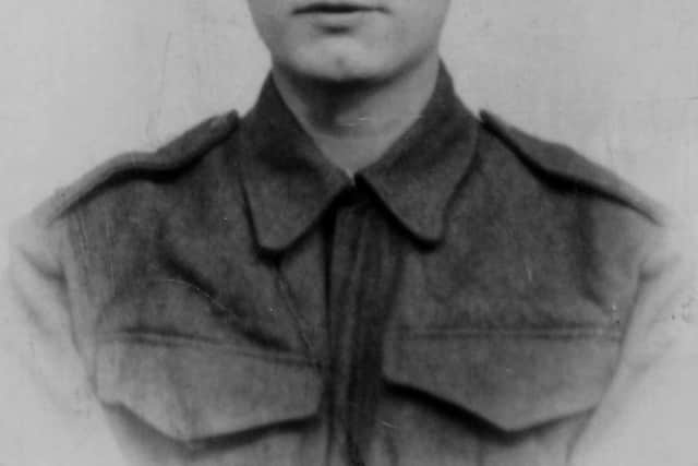 D-Day veteran Cyril Elliott from Shiregreen, Sheffield. Pictured when he was 23 years old