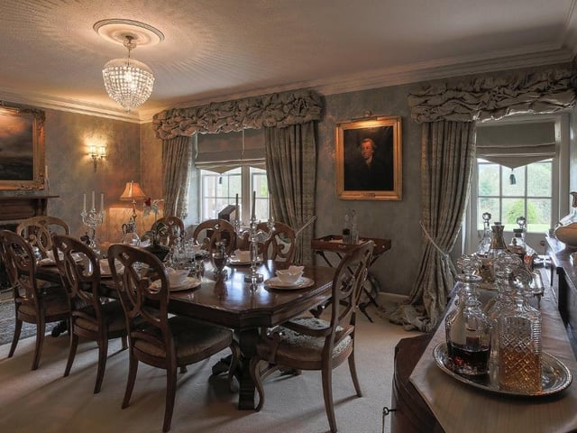 This is the dining room where you and your family could enjoy wonderful feasts prepared in the home’s incredible kitchen - made by you or your private chef