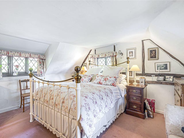 This three bedroom Grade II listed thatched cottage in Nether Wallop is on the market for £900,000. It is listed by Fine and Country.