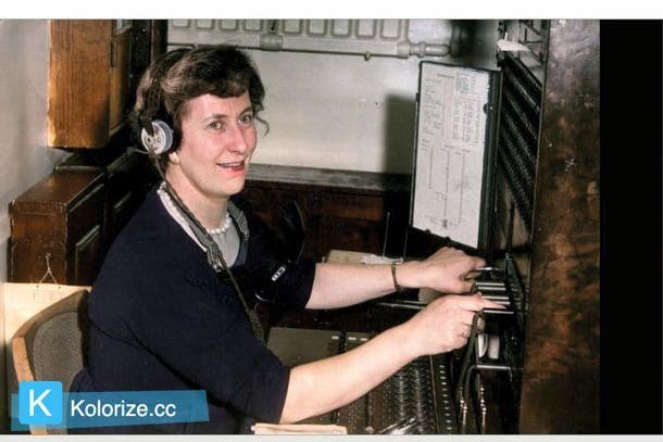 An operator in the switchboard at the Royal Victoria Hotel, Sheffield, in 1961. Picture: Sheffield Newspapers
