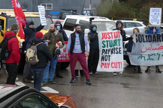 Striking delivery drivers have staged a second blockade of a high-profile fast food outlet in Sheffield as they ramp up the pressure over pay.