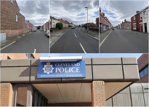 Some of the locations where latest figures suggest most crime is reportedly taking place across Hartlepool