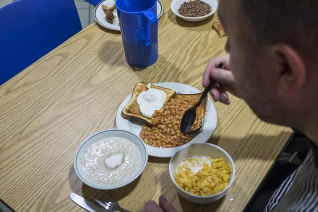 The Archer Project in Sheffield gives homeless people breakfast cooked at its centre behind Sheffield Cathedral. It is hosting a mass Sleep Out this June to raise funds