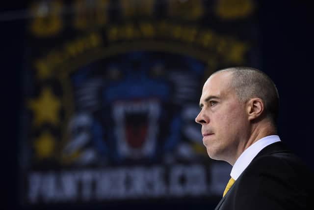 Corey Neilson during his time as Nottingham Panthers coach (photo by Laurence Griffiths/Getty Images).