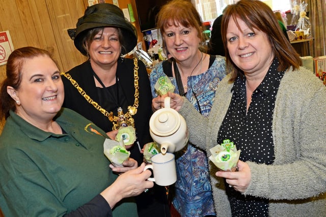 Friends of Charlton Brook, Sheffield organised a St Patrick's Day tea in March 2017 to raise funds for play equipment. Sheffield Lord Mayor Denise Fox is pictured with, from left, Sheila Constance, chairman, Barbara Howard-Brisk, volunteer, and Micheele Dickinson, fundraiser