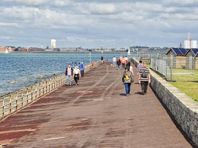 Valerie Anne Ryan, The News reader, wanted people to take a stroll along Southsea's beautiful seafront.