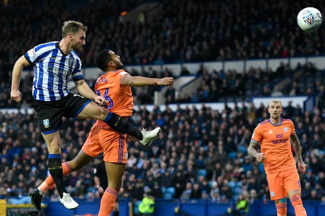 Tom Lees scored for Sheffield Wednesday the last time they met Cardiff City. (Photo by George Wood/Getty Images)