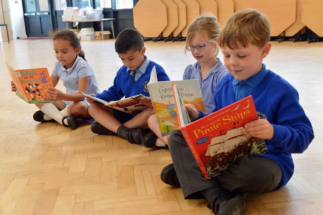 Year 2 reading at St Wilfrids R C Primary School