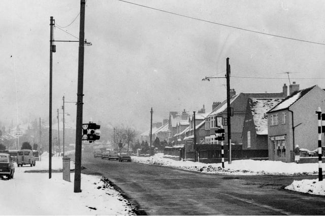 Durham Road at East Herrington in 1963. Photo: Bill Hawkins.