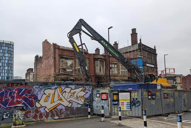 The iconic Market Tavern building in Sheffield city centre.