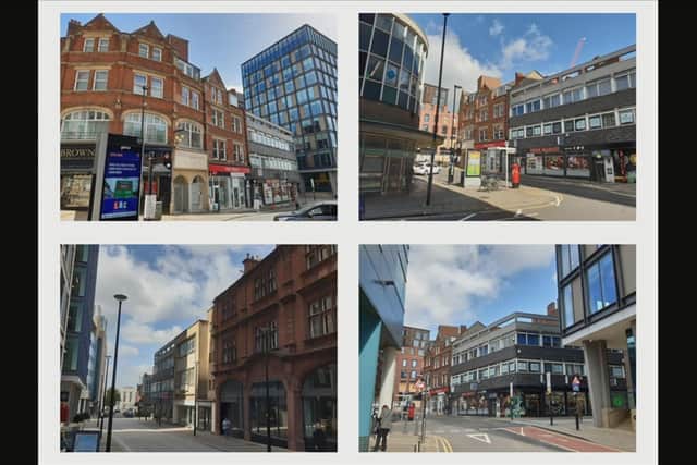 Sheffield City Council images showing the site on the corner of Charles Street and Norfolk Street in Sheffield city centre - the grey building will be replaced by a six-storey office block under plans that have now won approval