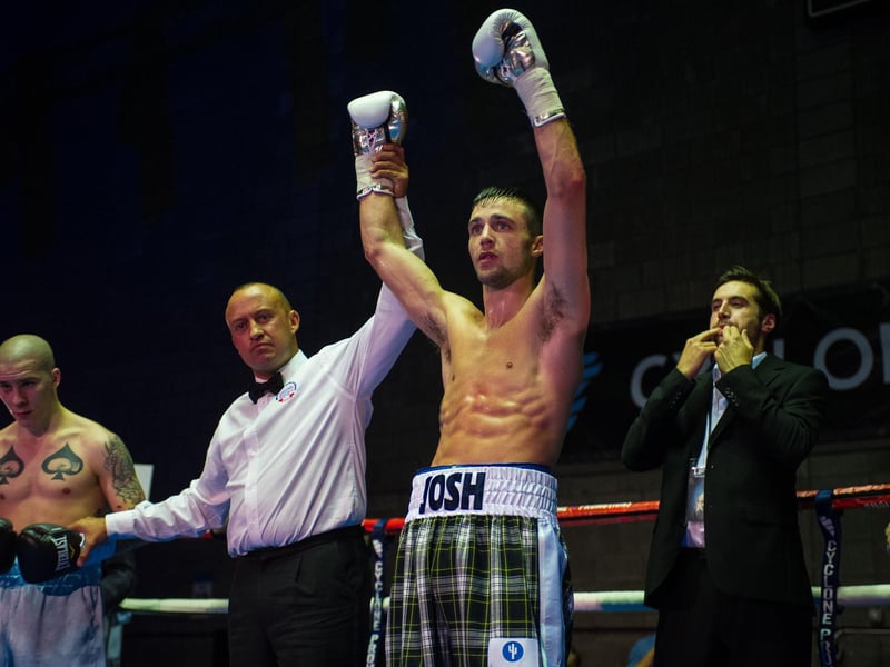 In only his second professional fight, Josh Taylor ripped into Hungarian lightweight champion Adam Mate from the first bell and, within 90 seconds, the contest was brought to an end at a raucous Meadowbank. It was Taylor's professional hometown debut and he didn't disappoint against an opponent who came into the contest with 15 victories under his belt.