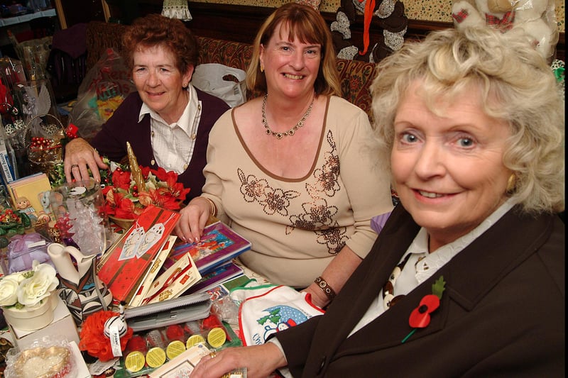 Grey Horses' annual Christmas sale in aid of the Father Showery orphanage.
Picture: L-R: Angela Berriman, Rosemary Thomas (Organiser) & Carol Rowley.
