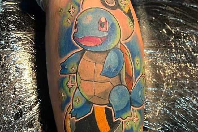 This incredible Pokemon tattoo was shared by Simon Wharton.