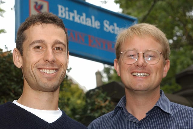 Eric Welch, left, from Arlington, Virginia  was teaching geography at Sheffield's Birkdale School for one year through the Fulbright Teacher Exchange programme in 2003. He will be staying in his exchange partner's house in Sheffield with his wife Gill.