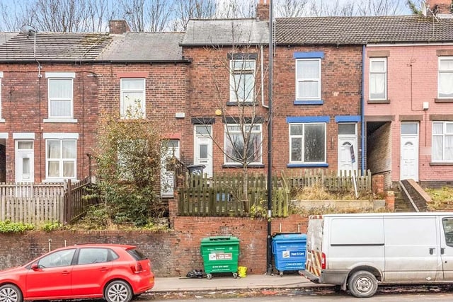 This three bed terraced house on Owler Lane, Grimesthorpe, is for sale by auction at £45,000.